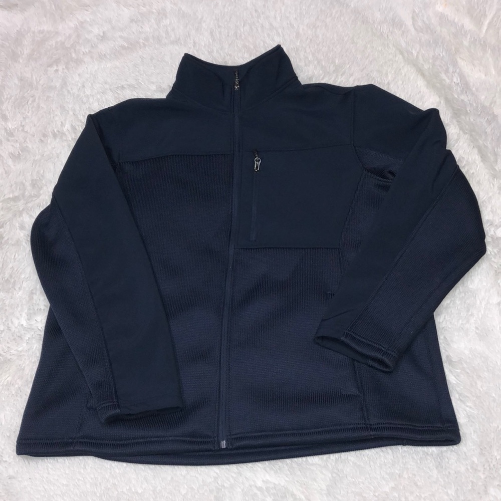 SWISS TECH + JACKET NAVY BLUE. (2)